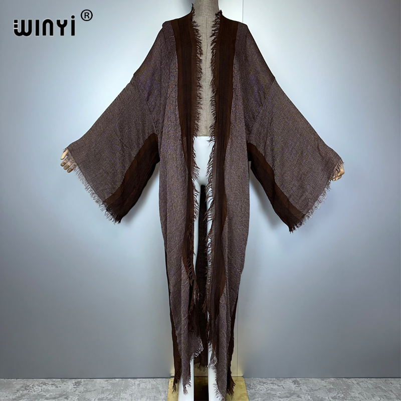 Young Women'S Formal Wear - WINYI Retro Kimono Maxi Cardigan Beach