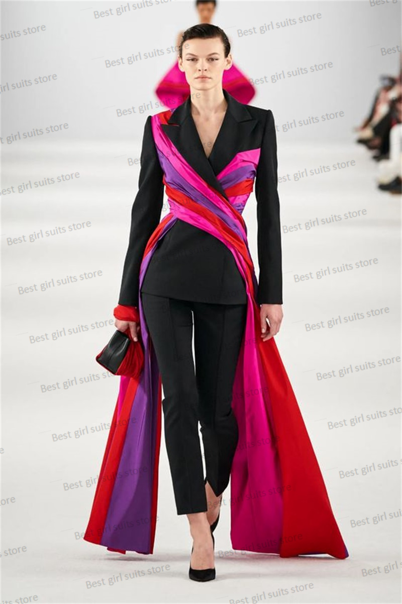 Women'S Formal Wear For A Wedding Guest - Catwalk Women Suit Set Blazer+Pants 2