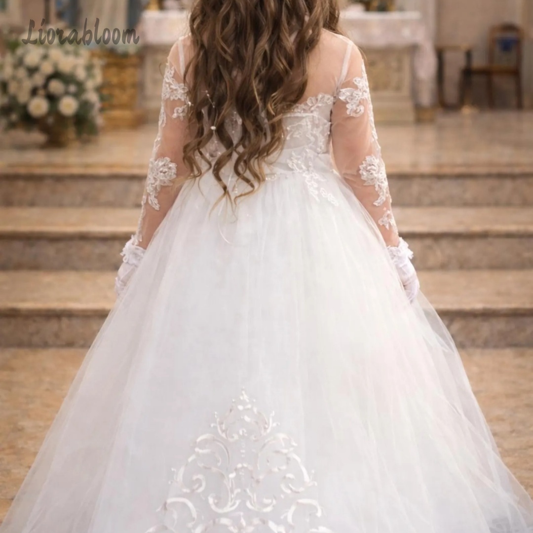 Girls' Lace Wedding Dress Cust - Formal Attire Woman 评论和价格
