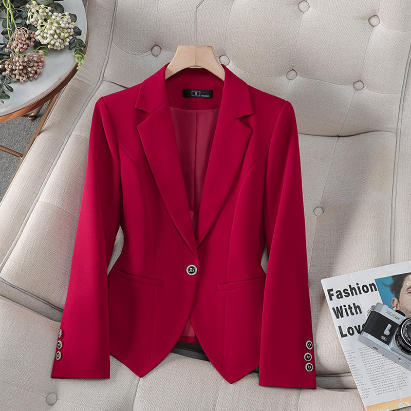 New Fashion Female Formal Blaz - Women Formal Wear Winter 评论和价格