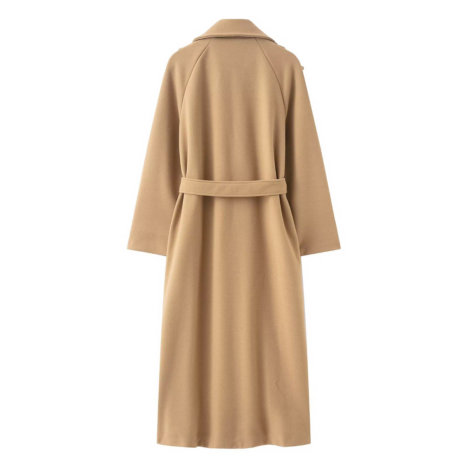 Women Fashion Black Trench Coa - Trench Coat Formal 评论和价格