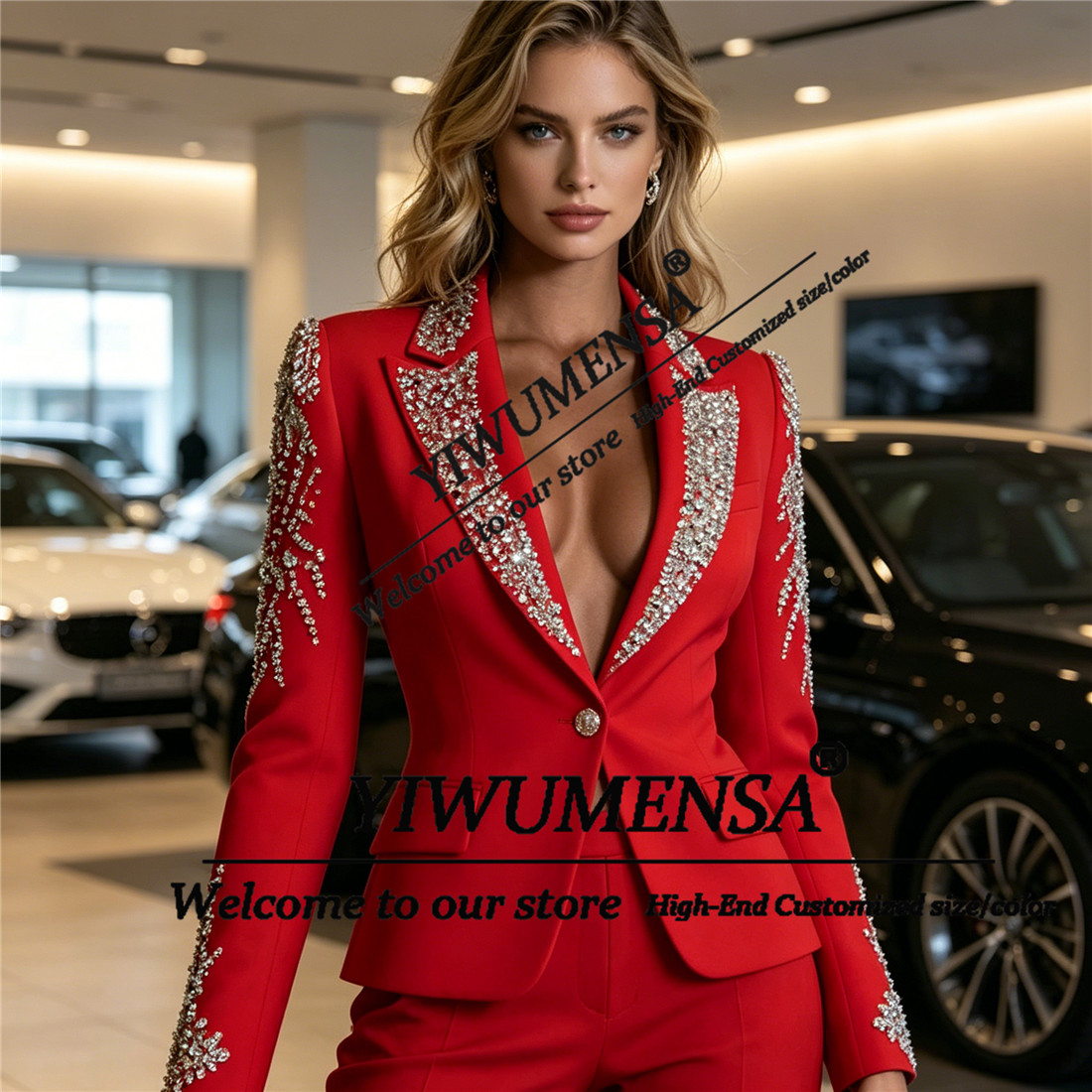 Luxury Women Suits 2 Pieces Se - Blazer Set Women Formal 评论和价格