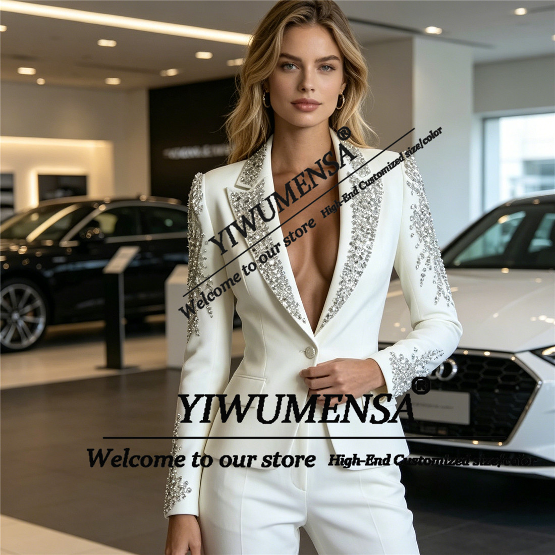 Luxury Women Suits 2 Pieces Se - Blazer Set Women Formal 评论和价格