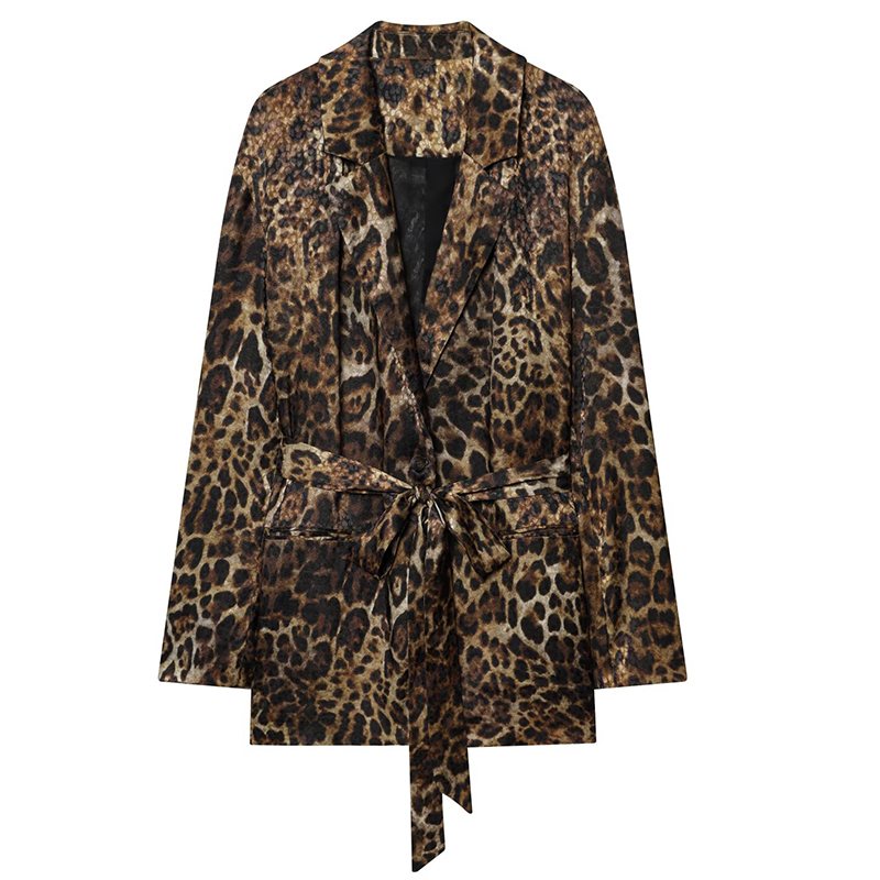 HXAO Leopard Pants Sets 2 Piec - Formal Attire Woman 评论和价格