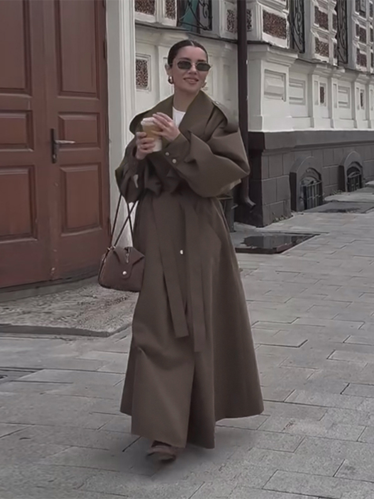 Loose Solid Windbreaker Women  - Trench Coat Formal 评论和价格