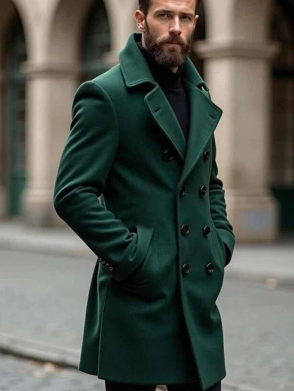 Classic Tweed Woolen Blend Tre - Trench Coat Formal 评论和价格