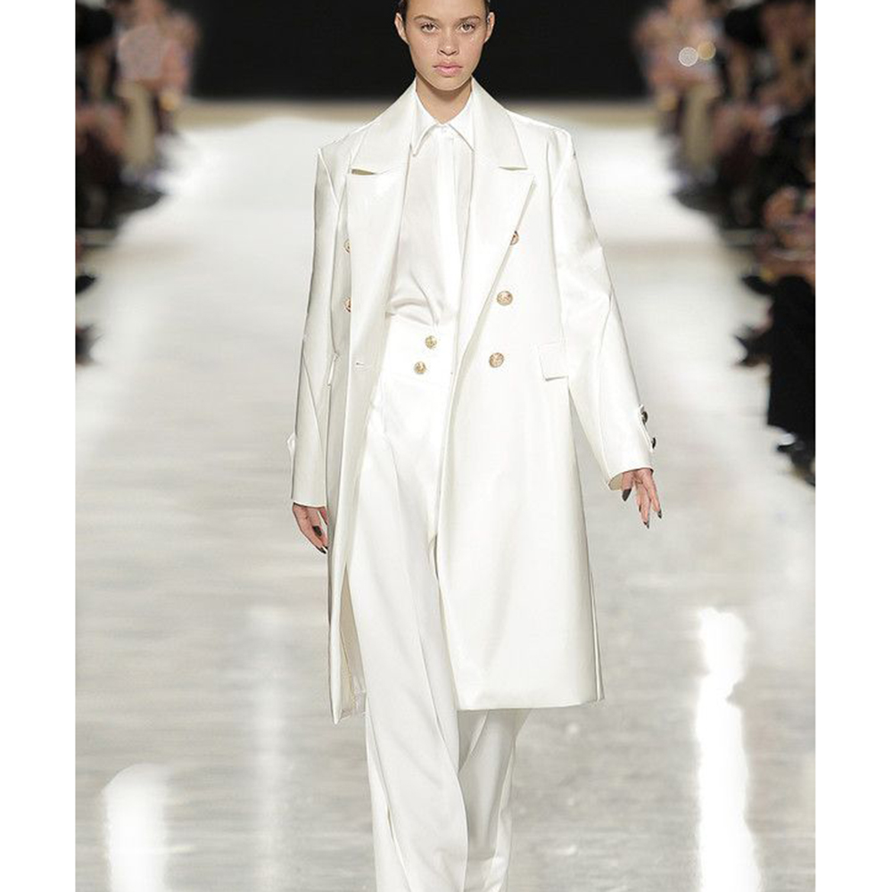 Luxurious Satin White Women's  - Trench Coat Formal 评论和价格
