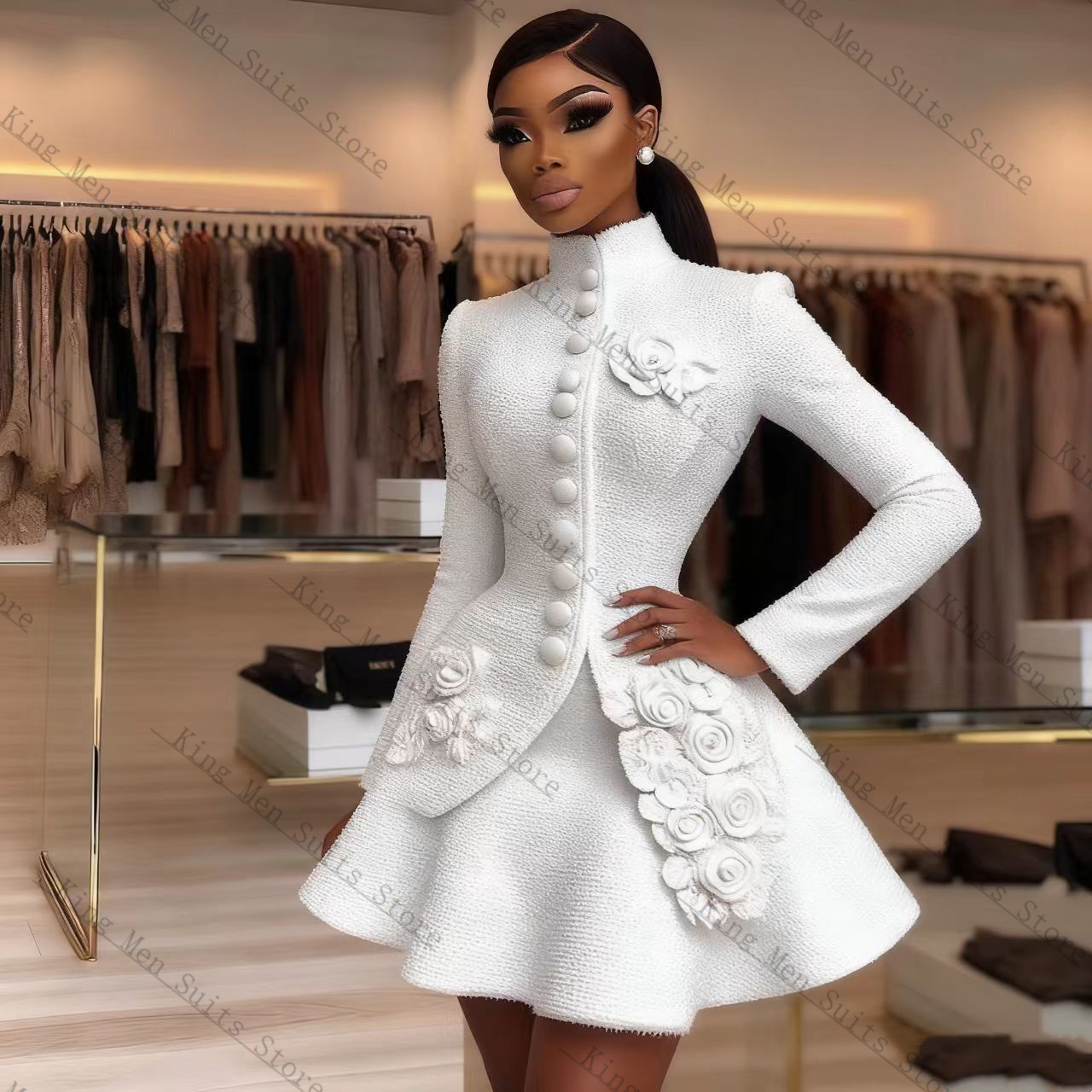 Luxury White Women Suit Set 2  - Women'S Formal Wear For A Wedding Guest 评论和价格