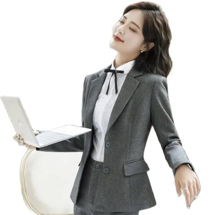 Novelty Gray Formal Blazers an - Women Formal Wear Winter 评论和价格