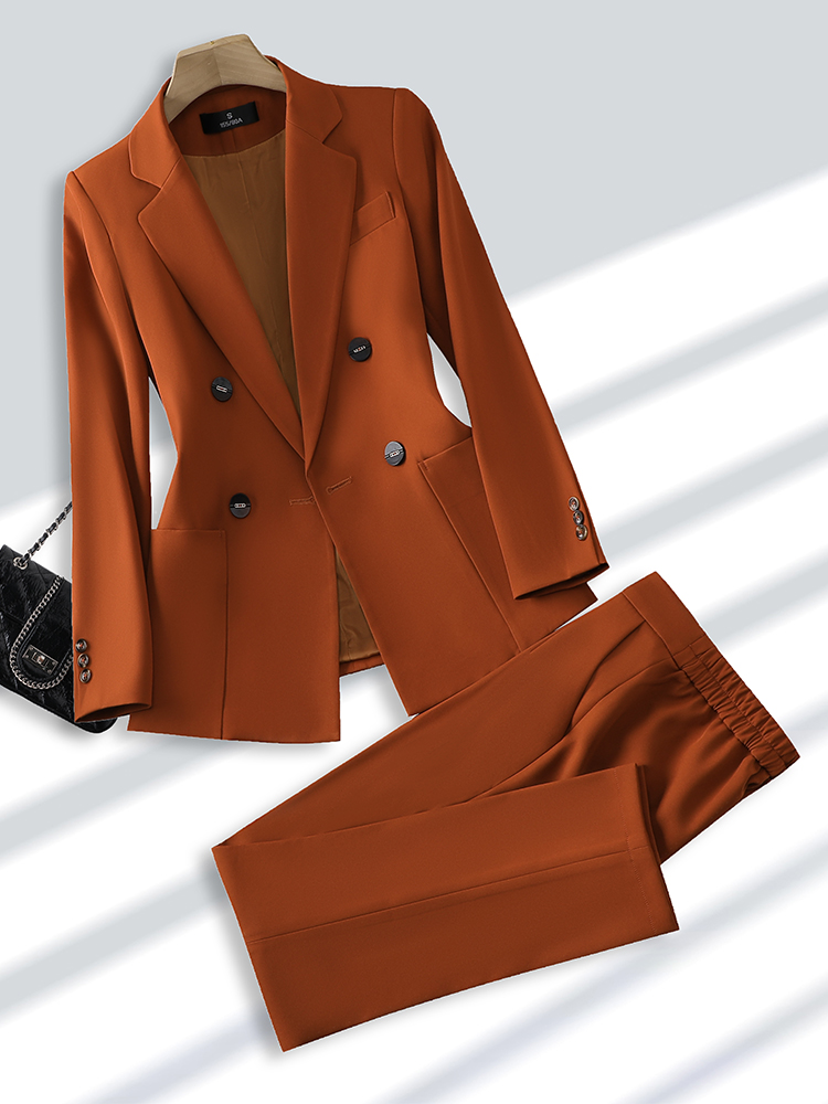 Fashion Ladies Pant Suit Forma - Women Formal Wear Winter 评论和价格