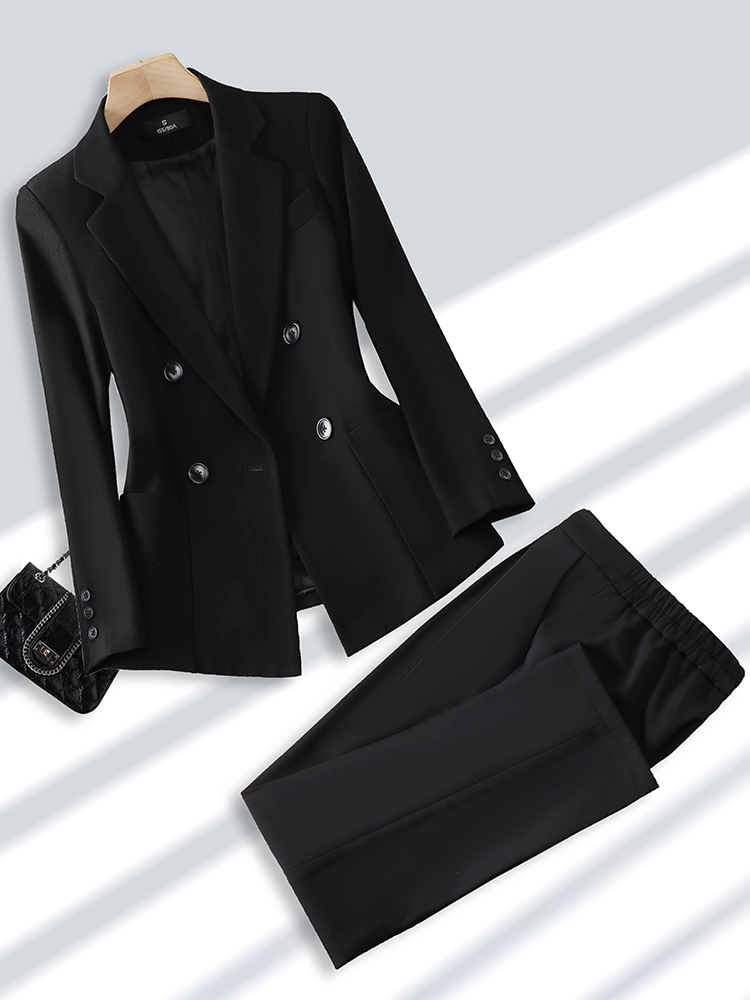 Fashion Ladies Pant Suit Forma - Women Formal Wear Winter 评论和价格