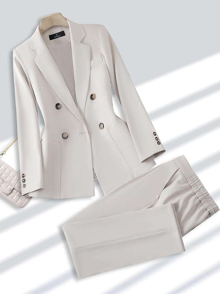 Fashion Ladies Pant Suit Forma - Women Formal Wear Winter 评论和价格