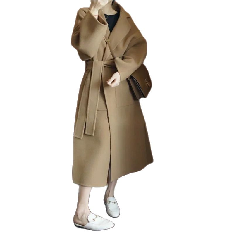 Elegant Women's Long Coat 100% - Women Formal Wear Winter 评论和价格