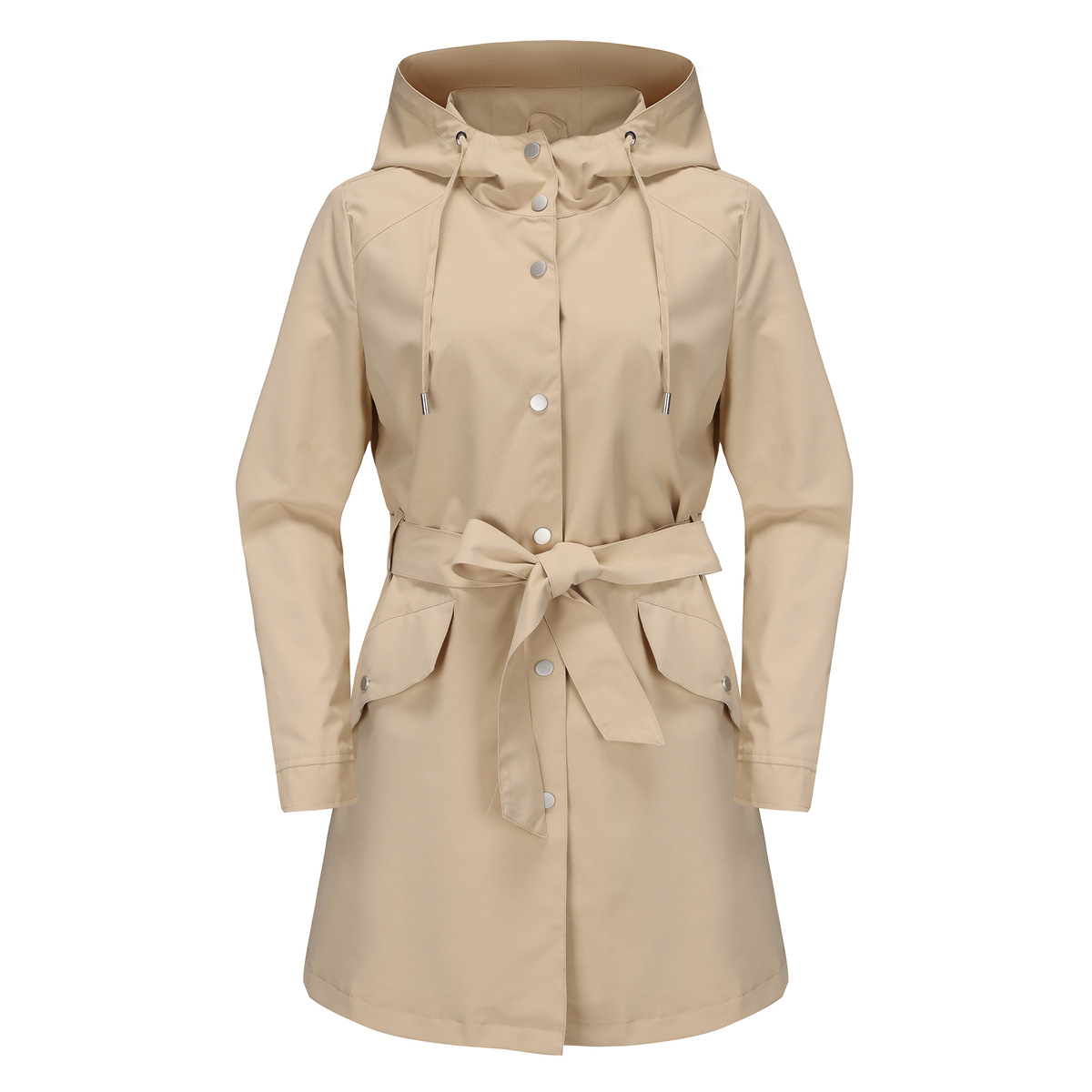 Spring Autumn New Hooded Water - Trench Coat Formal 评论和价格